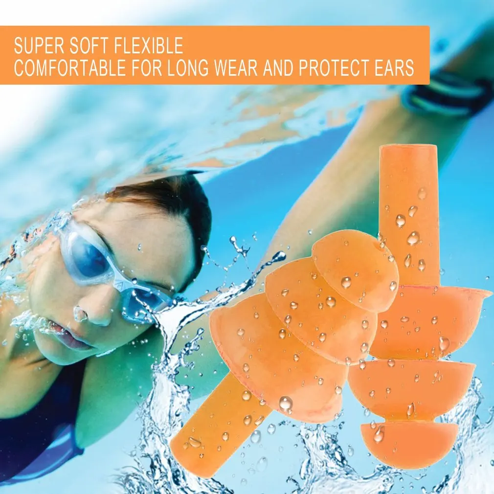 A Pair Spiral Convenient Silicone Ear Plugs Anti Noise Snoring Earplugs Comfortable For Sleeping Noise Reduction Accessory