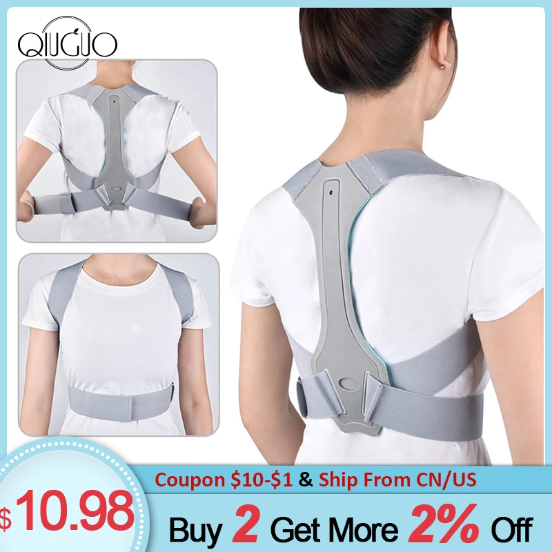 

Back Posture Corrector Adjustable Clavicle Spine Waist Straps Posture Correction Support Belt Back Shoulder Brace Belt