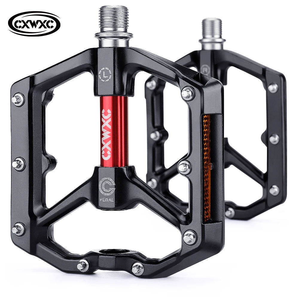 Aluminum Road MTB Mountain Bike FR Bicycle Pedal 3 bearings Flat Cycling Pedals 
