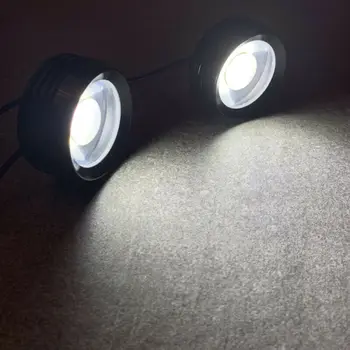

COB Fog Light LED Round White Halo DRL Driving Truck Waterproof 12-24V
