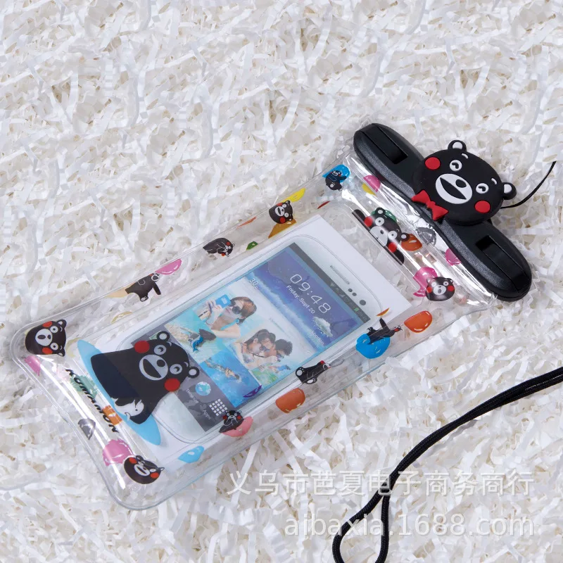 3D Высший сорт мультфильм водонепроницаемый чехол для телефона iphone 8 P 7 plus iphone x 6s плавательный воздушный мешок Плавание Дайвинг чехол