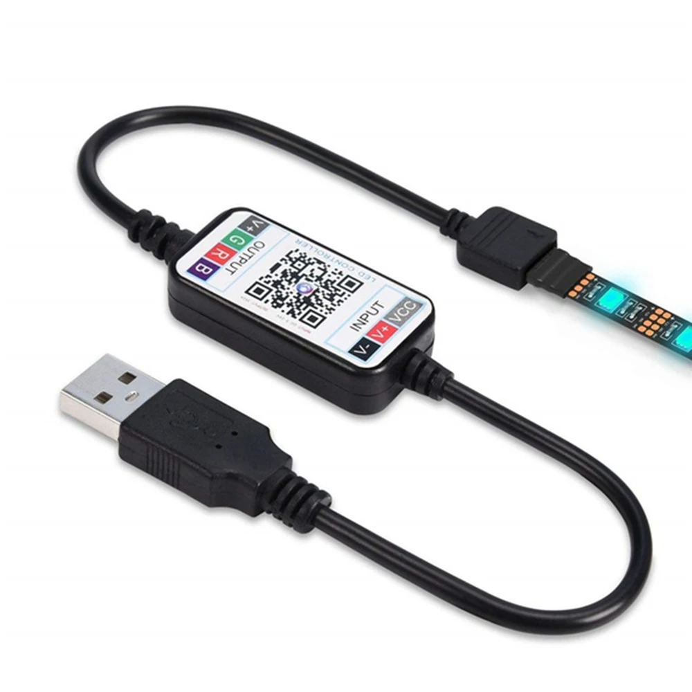 Цветная(RGB контроллер Bluetooth мини 3528 5050 домашний Декор светодиодный продукты светодиодный Bluetooth контроллер Bluetooth Регулируемый Smart