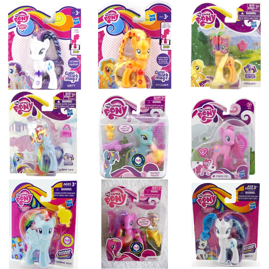 Little Pony Rainbow Dash Dolls Little Pony Figure Rarity Ponies Toys Little  Pony Fantasy Figurines Aliexpress