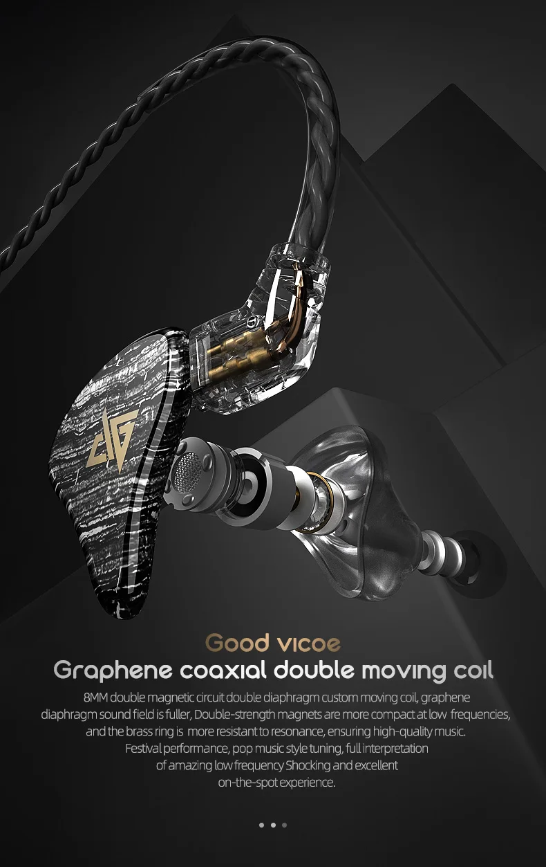 Новейший Auglamour T100 HiFi 8 мм двойной динамический динамик наушник монитор бас IEM 2Pin 0,78 мм Съемный кабель наушники-вкладыши с микрофоном