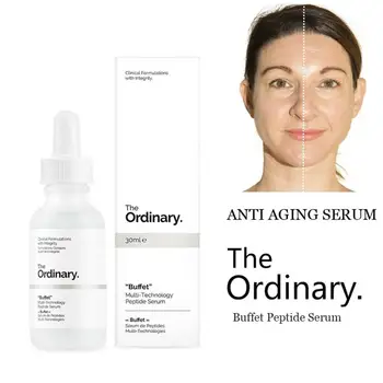 

The Ordinary buffet Firming Anti Wrinkle 30ml Target Anti Aging Face Serum Multi-Technology Peptide Serum makeup for women
