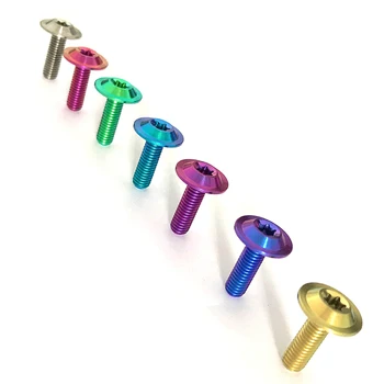 

M6 x 20 Titanium Bolt Torx Head Bolt Screw for Bicycle Motorcycle Disc Brake Stem Clamp 6 pcs