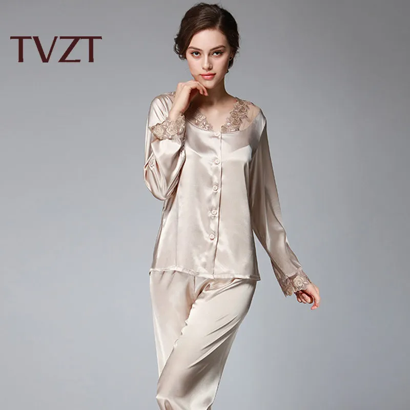 

Tvzt 2020C spring and summer new women's pajamas pants suit lace lingerie night clothes spring women's pajamas