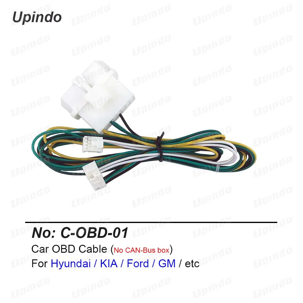Car OBD Cable with CAN Bus Adapter Wiring Harness Connector Socket for Hyundai for KIA for Ford
