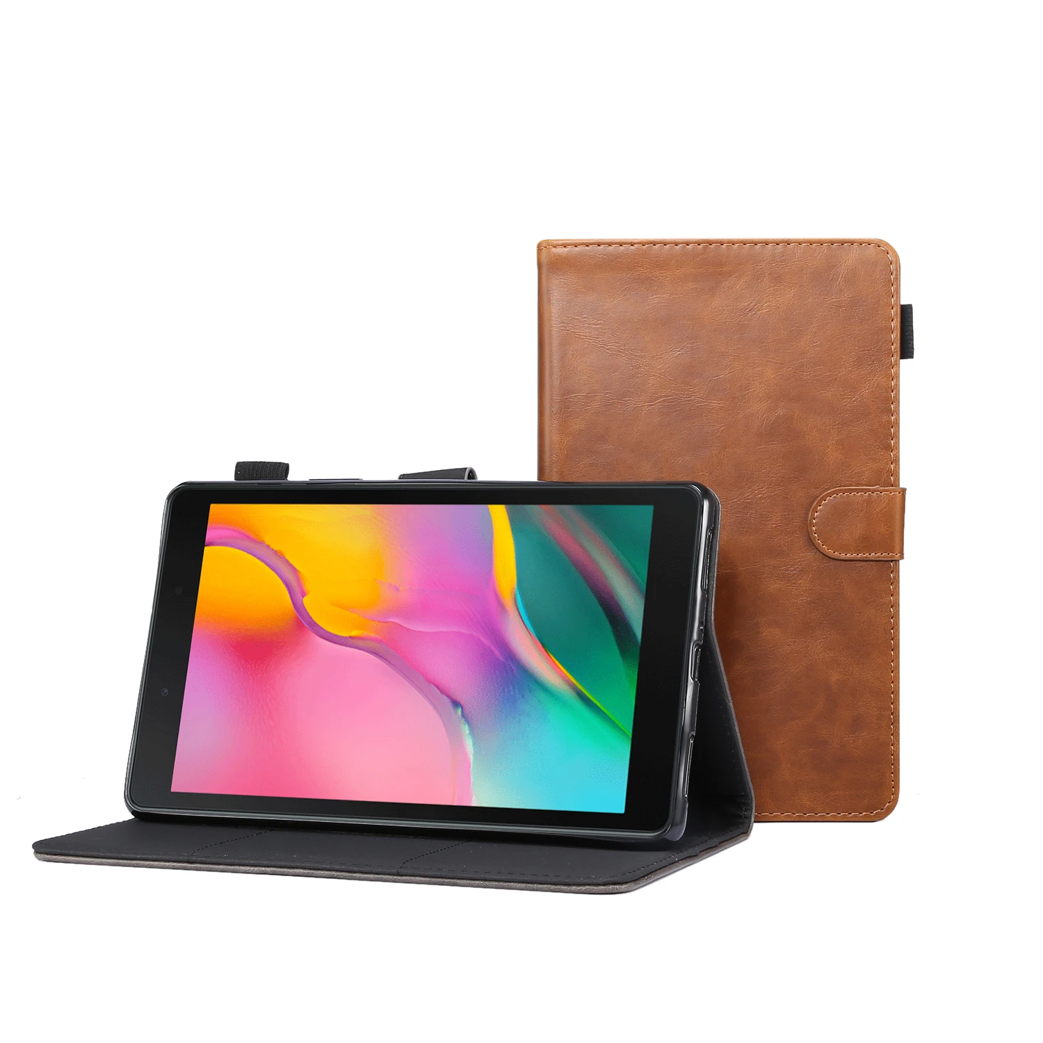 Кожаный чехол премиум класса для Samsung Galaxy Tab A 8 0 2019|Чехлы планшетов и электронных