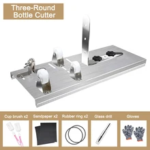 1 комплект резки вина пива виски стеклянная бутылка резак машина для резки алкоголя шампанского с перчатками фиксирующее резиновое кольцо
