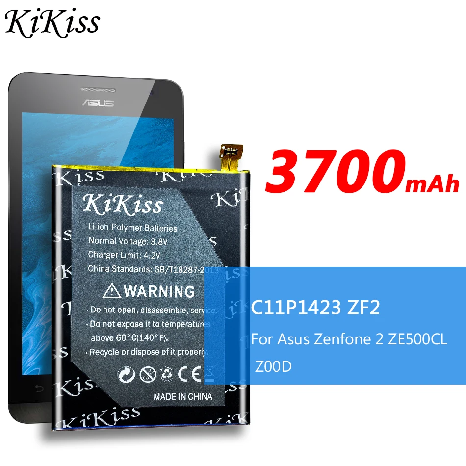 Аккумулятор большой емкости C11P1423 3700 мАч для Asus Zenfone 2 ZE500CL Z00D Zenfone2 бесплатный набор