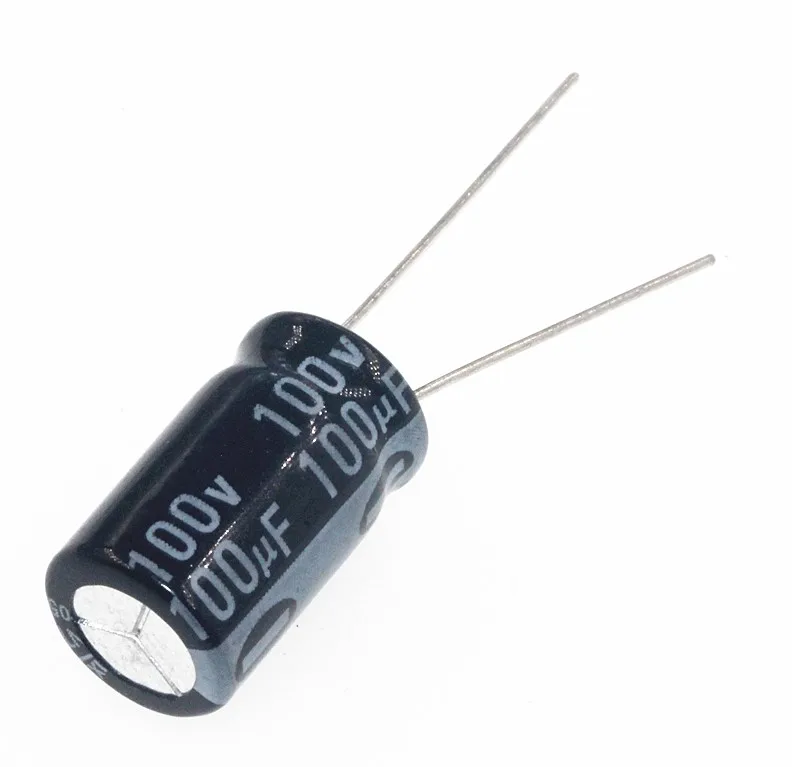 

20 шт Высокое качество 100V100UF 10*17 мм 100V 100 мкФ 10*17 электролитический конденсатор с алюминиевой крышкой