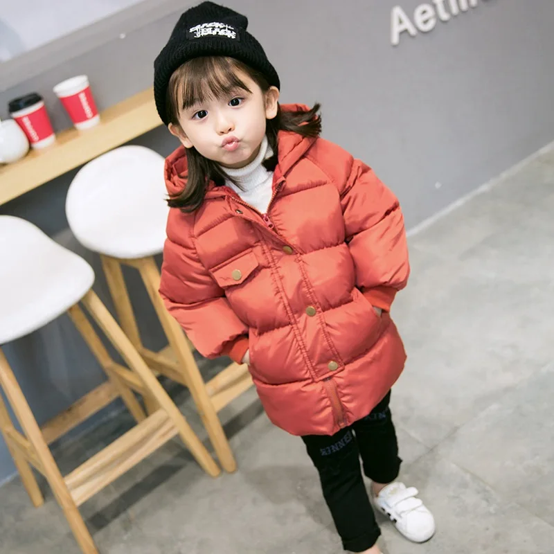 CROAL CHERIE Girls  Jacket For Kids Girls Outerwear Long Style Winter Parkas Warm Coat For Boys Children Baby Clothing (4)