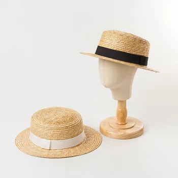 

New fashion wild children's Wheat straw top hat student Kang Kang hat shade sun kids hat