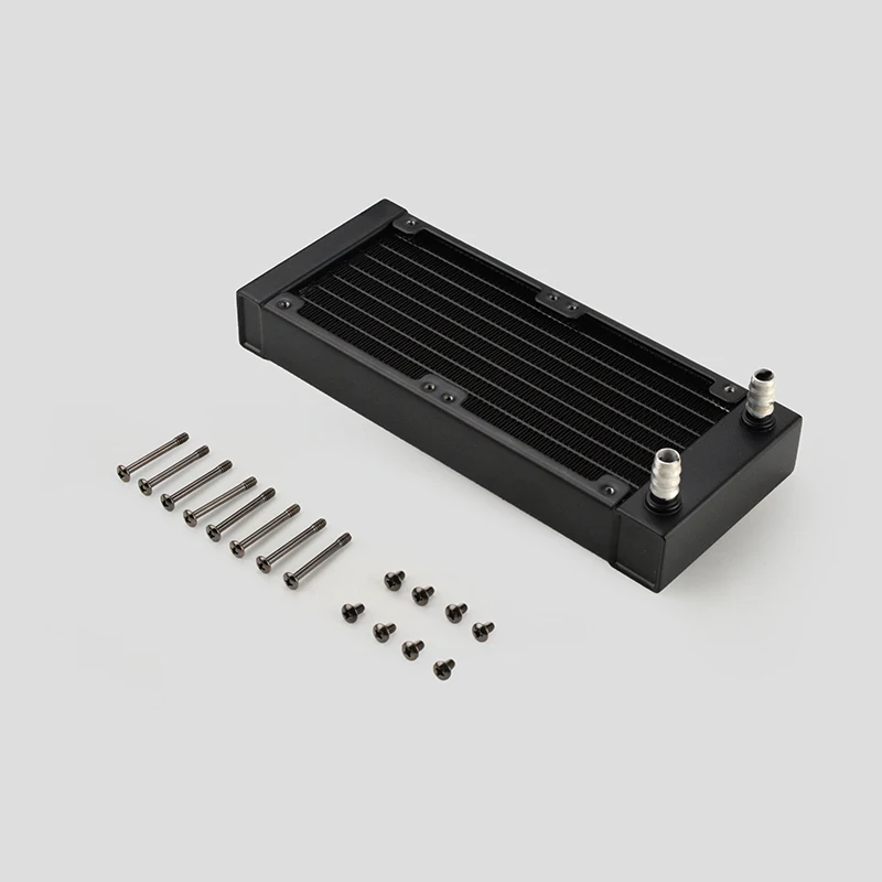Ococoo-pure Alumínio Mini Ventilador do Radiador Acessórios Refrigeradores de Água g1 Rosca Roscas 160 mm Fit For Laptop Computador Processador Diy - Imagem 3
