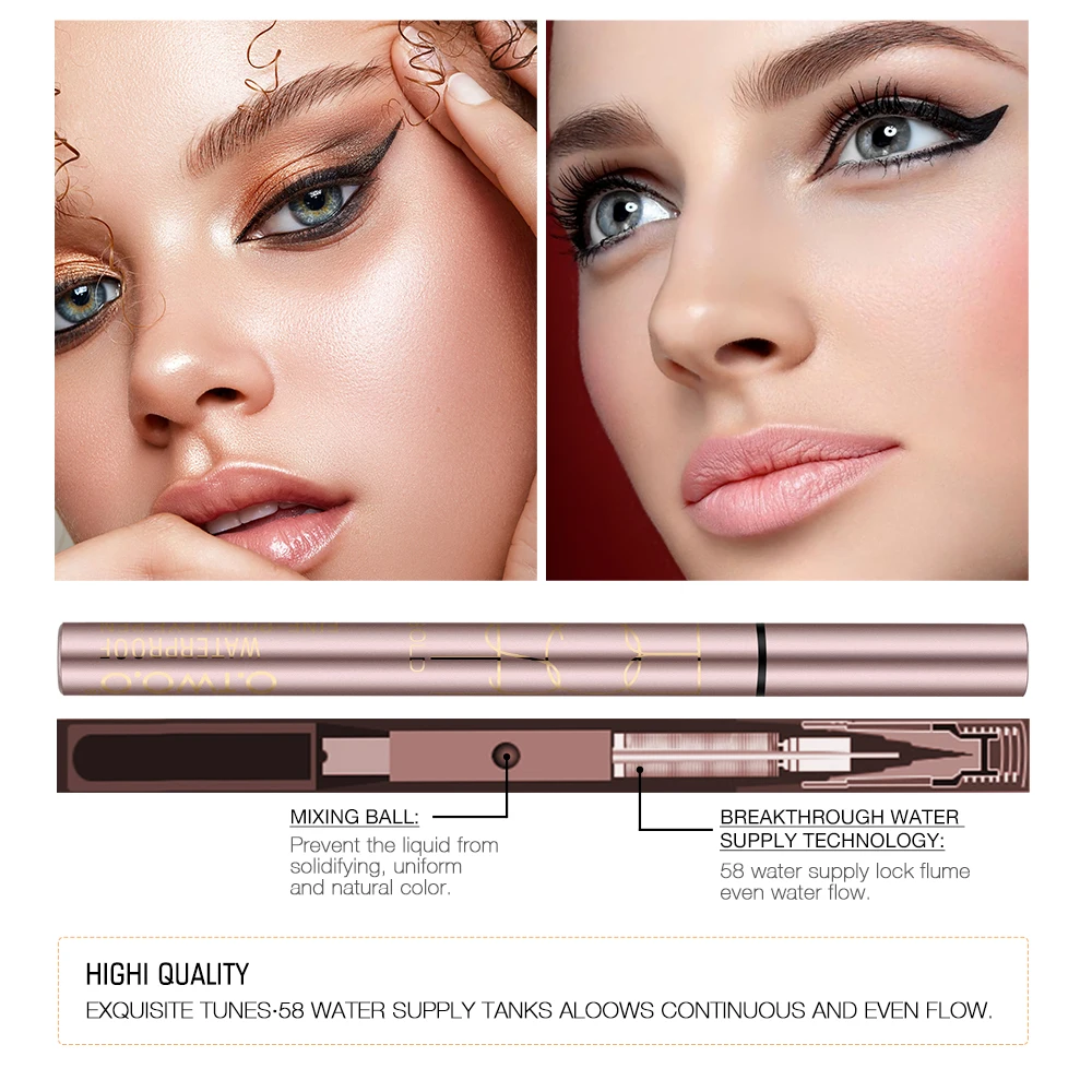 Профессиональная водостойкая жидкая подводка для глаз beauty Cat style черная Стойкая подводка для глаз Карандаш Макияж Косметика Инструменты