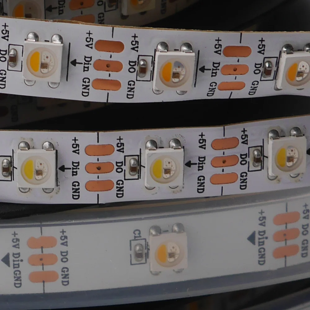 Светодиодная лента 1 М/4 м/5 м SK6812 pixles RGBNW RGBCW RGBWW DC5V 30/60/144 светодиодов/м