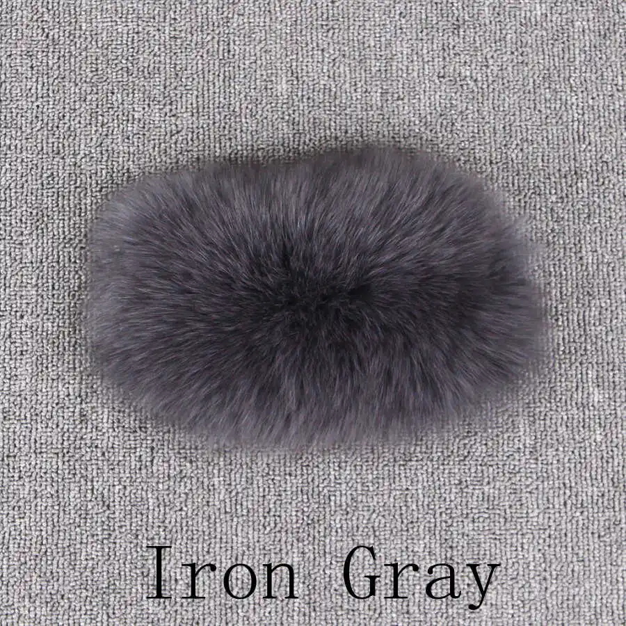 iron gray Короткая шуба из натурального Лисьего меха QC1808 большое пальто из настоящего меха лисы меховой женский жилет Длинный Меховой жилет пушистый Толстый жилет из натуральной кожи - Цвет: iron gray