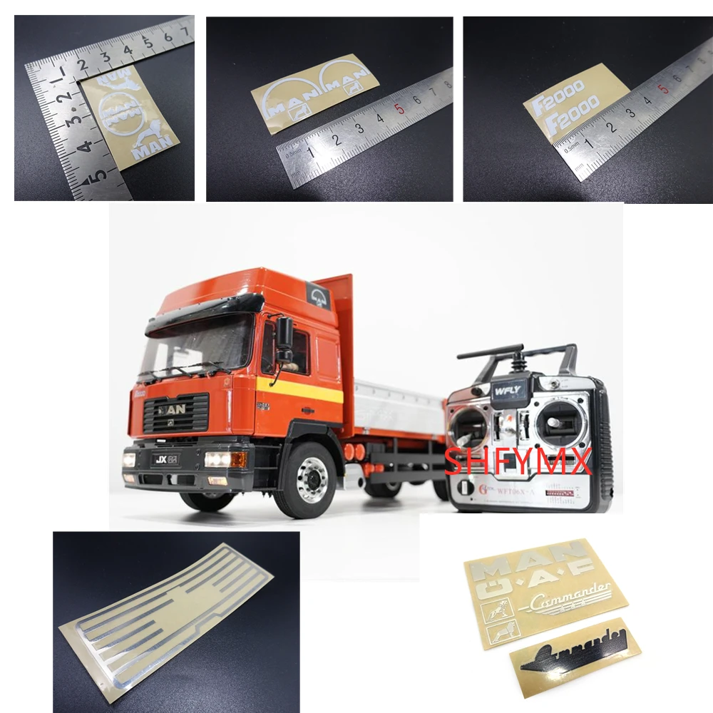 Speelgoed Rc Truck Body Stickers Voor 1 14 Rc Jx Man F2000 Tractor Truck Auto Shell Decoratie Decals Parts Accessories Aliexpress