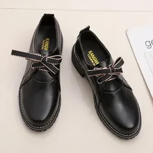 Кожаные оксфорды на шнуровке; женская обувь; женские лоферы на плоской подошве; обувь на квадратном каблуке; большие размеры; женская обувь; Zapatos De Mujer