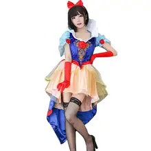 Белоснежка Принцесса косплей костюм королева смокинг косплей платье Хэллоуин взрослых женщин бальное платье