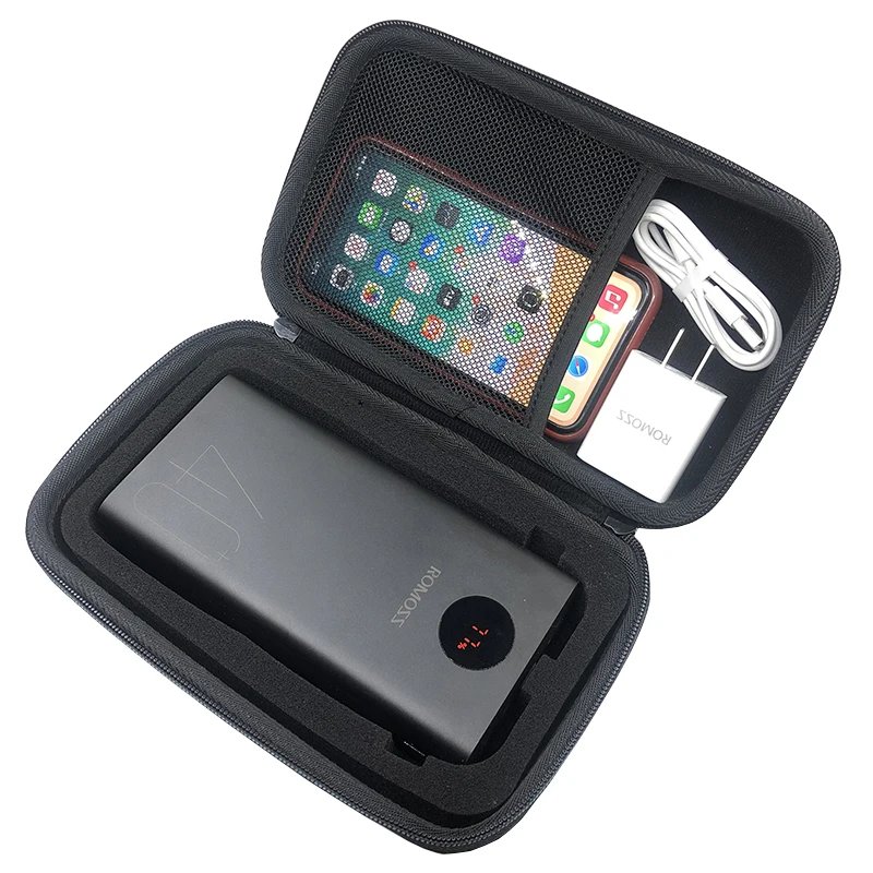 Hard EVA Outdoor Travel Case power bank case battery power bank box For ROMOSS PEA40 Power bank Protection Case For ROMOSS Zeus 40000mAh Power Bank Bank