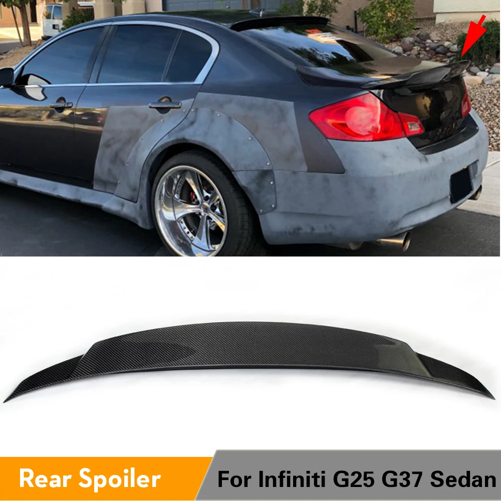 Для Infiniti G37 4 дверная база Sedan 2009 2013 G25 2011 2012 углеродное волокно/FRP Неокрашенный