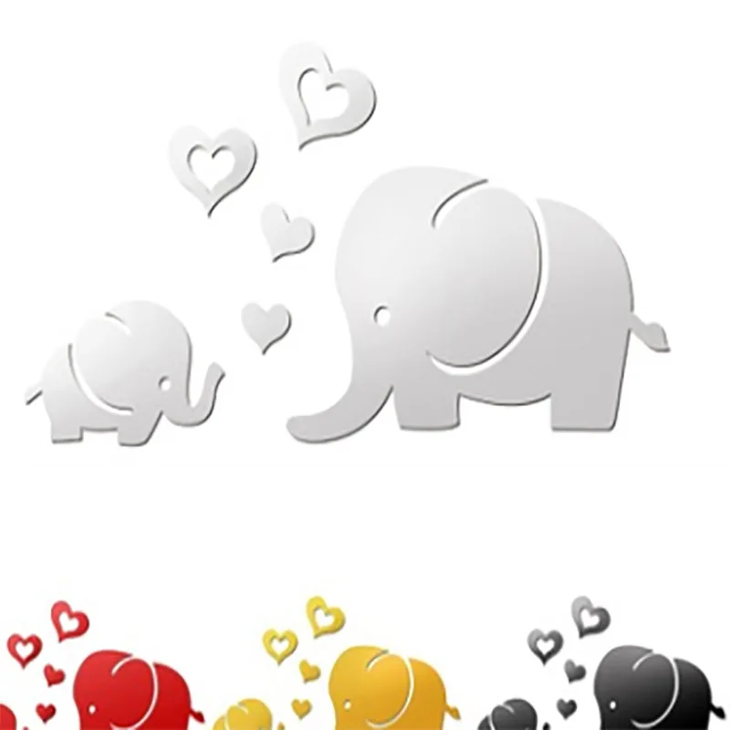 

Mirror wall stickers Love small mirror stickers 3d acrylic decorative mirror stickers New mirror instead of mirror stickers cute