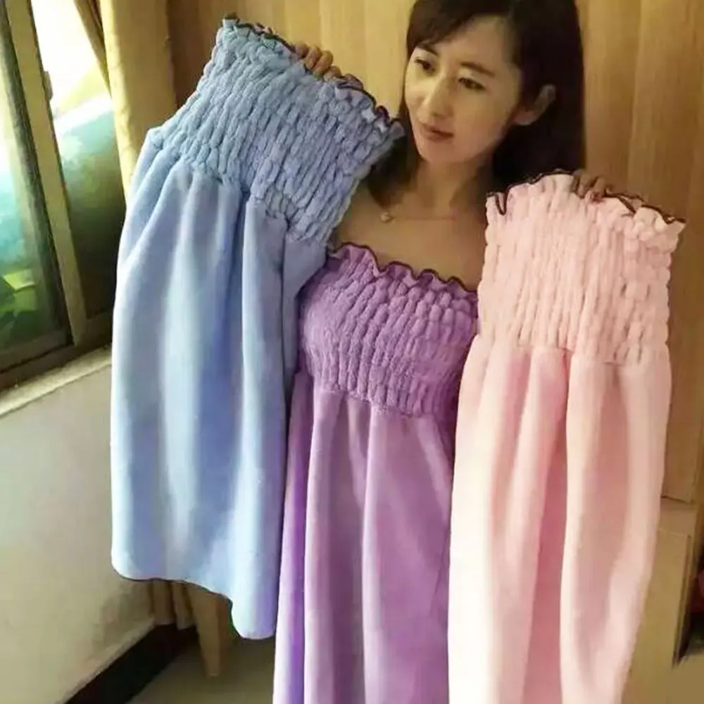 Сексуальные носимые банные полотенца эластичные Халаты женские мягкие халаты домашние текстильные банные полотенца для женщин