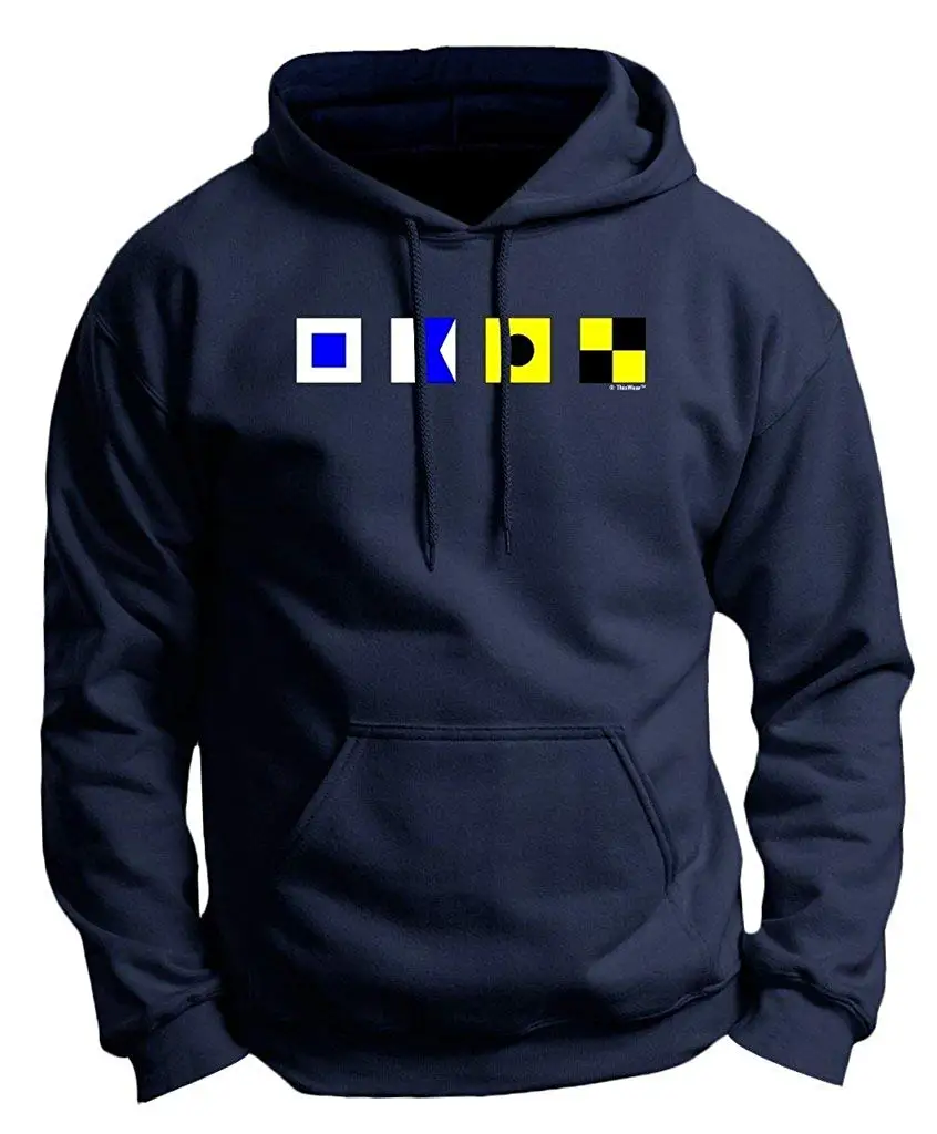 Sailing Gift Preppy Nautical Flags Premium Hoodie Sweatshirt |