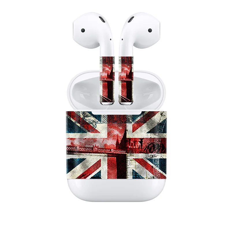 Роскошный принт Airpods Стикеры для Apple Airpods 3 м ПВХ наклейки с высокое качество