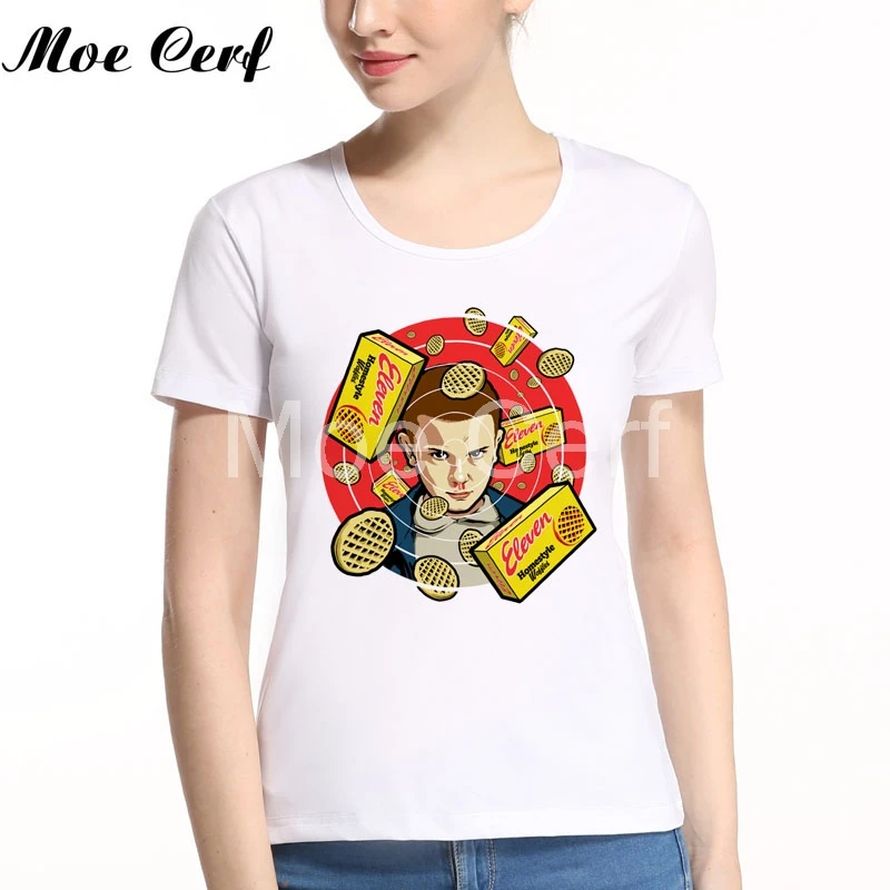 Newest 2017 Fashion Stranger Things T Shirt Women Novelty White Printed T Shirt Cool Tops Short Sleeve Couples shirt L5-207