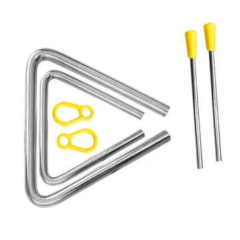 

5pcs/set Home Kindergarten Gift Funny Interactive Toy With Striker Musical Triangle Early Education Hand Instrument