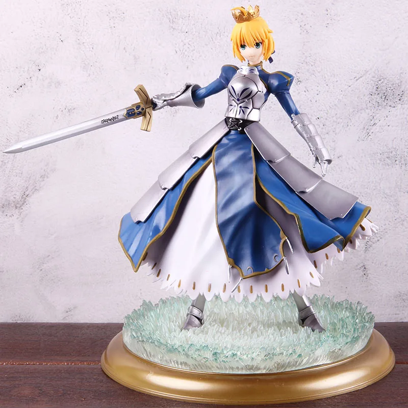 Fate Grand Order Saber Altria Pendragon Deluxe Edition ПВХ фигурка Коллекционная модель игрушки с светильник
