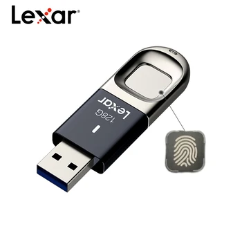 

Original Lexar Fingerprint recognition USB 128GB 64GB 32G F35 USB 3.1 flash drive 150MB/S high speed Memory stick Storage Device