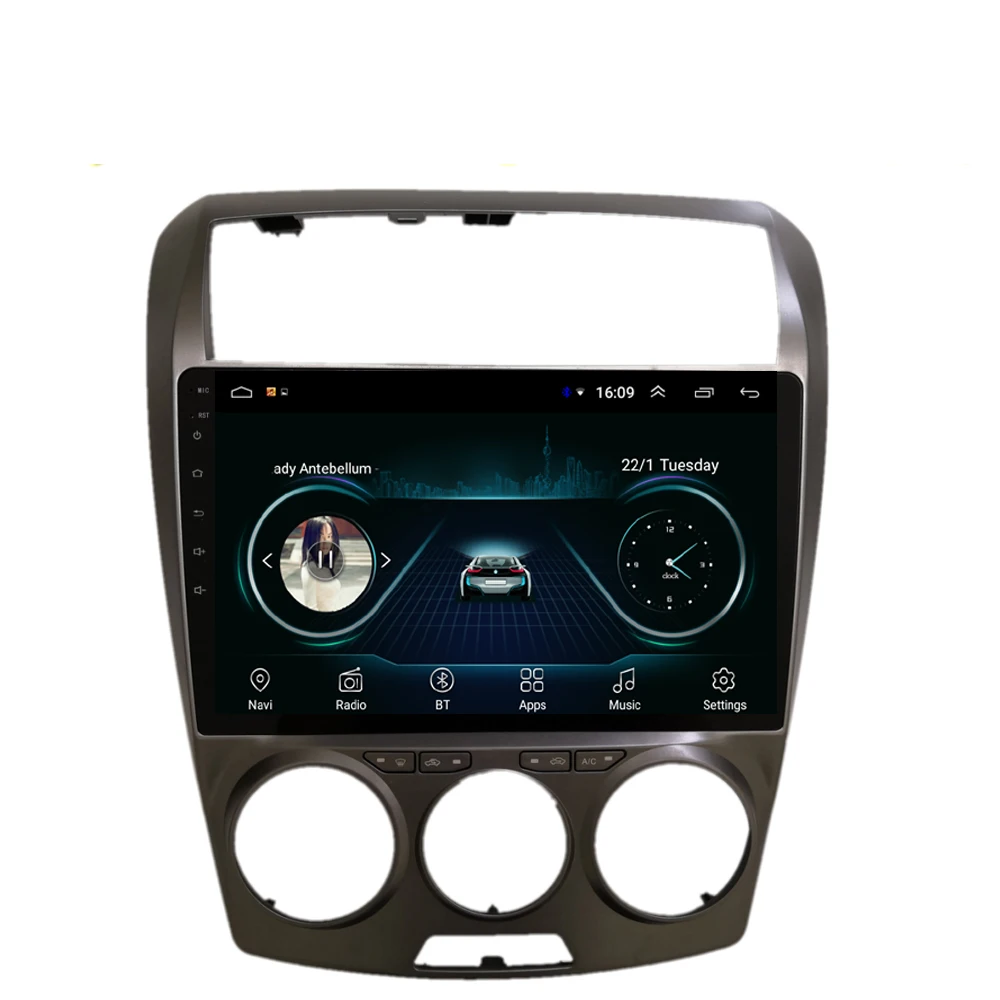 

Car GPS navigation with bluetooth multi-touch screen free map fast delivery for FAW Besturn B50 2009-2012 9inch Android 8.1