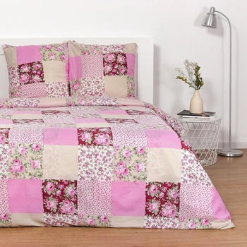 

Bed linen 1.5 joint venture Lepota "Pechwork" 143x215 cm, 145x214 cm, 70x70 cm - 1 piece, 60 g / m2, microfiber