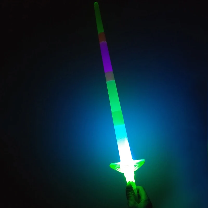 retractable sword Weapon Category Luminous Stick Four Retractable Sticks Light Concert Party Props Plastic Hot Sale 2021