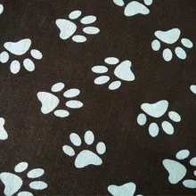 Кофейная собачья форма льняная ткань с принтом занавеска скатерть холст ткань ручной работы сделай сам ремесла хлопок и лен ткань