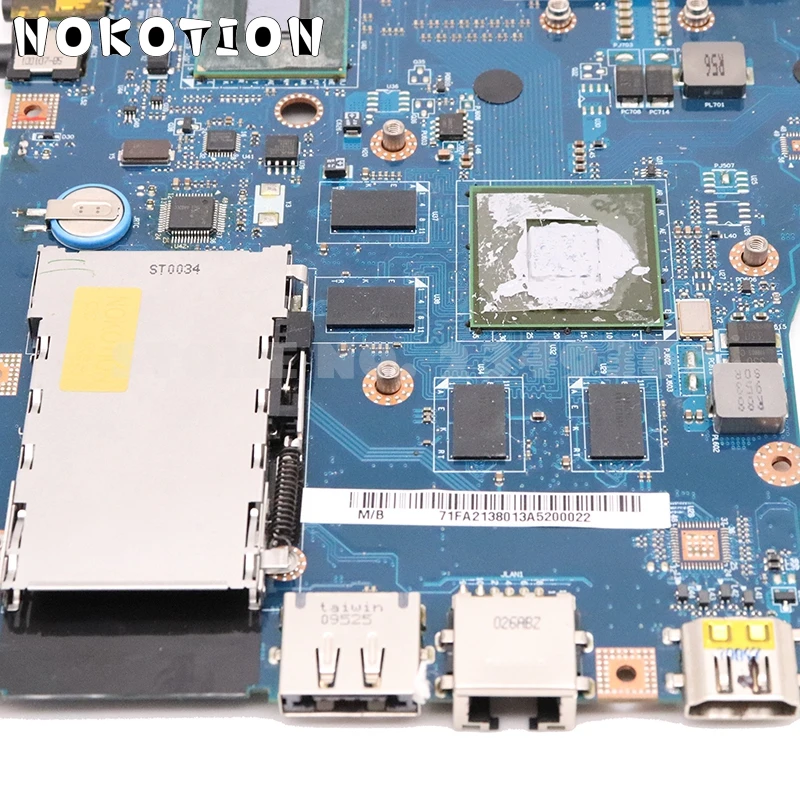 NOKOTION для lenovo IdeaPad Y550P материнская плата для ноутбука NIWBA LA-5371P I3 процессор GT240M графика полный тест
