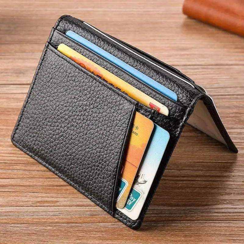 Custom Credit Card Holder Men Smart Wallet RFID Anti-thelf