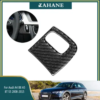 

Car styling Carbon Fiber Engine Start Button keyhole Frame Decorative 3D stickers For Audi A4 A5 B8 8T S5 2008-2015