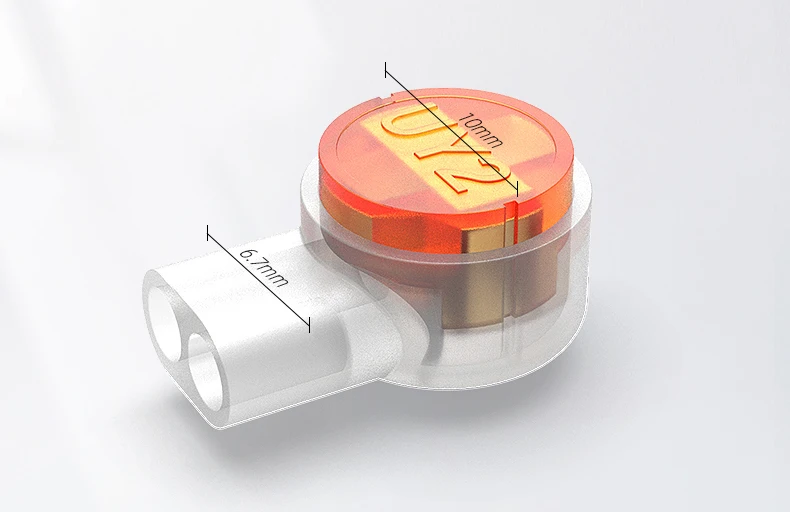 AMPCOM 100PCS Rj45 Connector Crimp Connection Terminals K2 Connector Waterproof Connectors K2 Network Cable Terminals