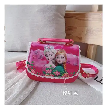

New Children Cartoon Elsa and Anna Handbag Girls Cute Shoulder Bag Kids Tote Girls Messenger Bag Princess Mini Bag