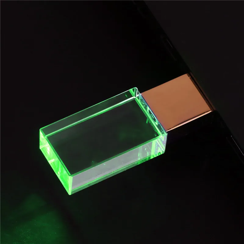 JASTER(более 10 шт. бесплатный логотип) Кристальный usb флэш-накопитель металлическая Флешка 8 ГБ 16 ГБ 32 ГБ 64 Гб 128 ГБ u дисковая карта памяти - Цвет: green
