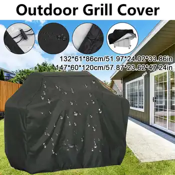 

Large 147CM Waterproof BBQ Grill Barbeque Cover Outdoor Rain Grill Barbecue Anti Dust Protector For Gas Charcoal Electric Barbe