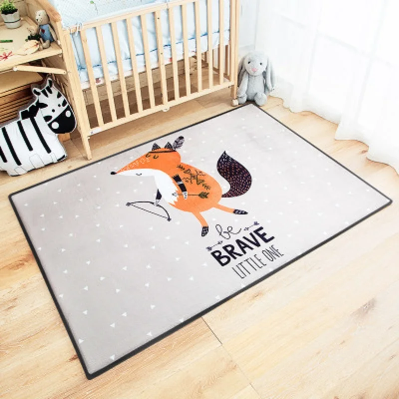 

Home Carpet Children'S Play Mat Crawling Mat Living Room Bedroom Carpet Mat High Quality Short Pile Thick Cartoon Waterproof