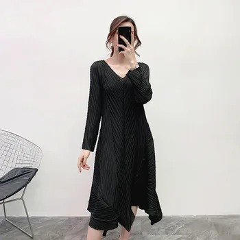 

Women Fashion Popular 2020 Summer New Loose Large Pleated Dress