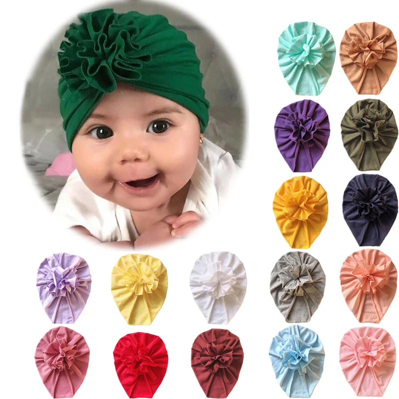 Baby Headband Newborn Girl Bowknot Headbands Infant Turban Toddler Hair Accessories Cotton Beanie Headwrap Hair Band 2020