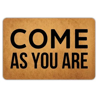 

Front Door Mat Welcome Mat Come As You are Rubber Non Slip Backing Funny Doormat Indoor Outdoor Rug